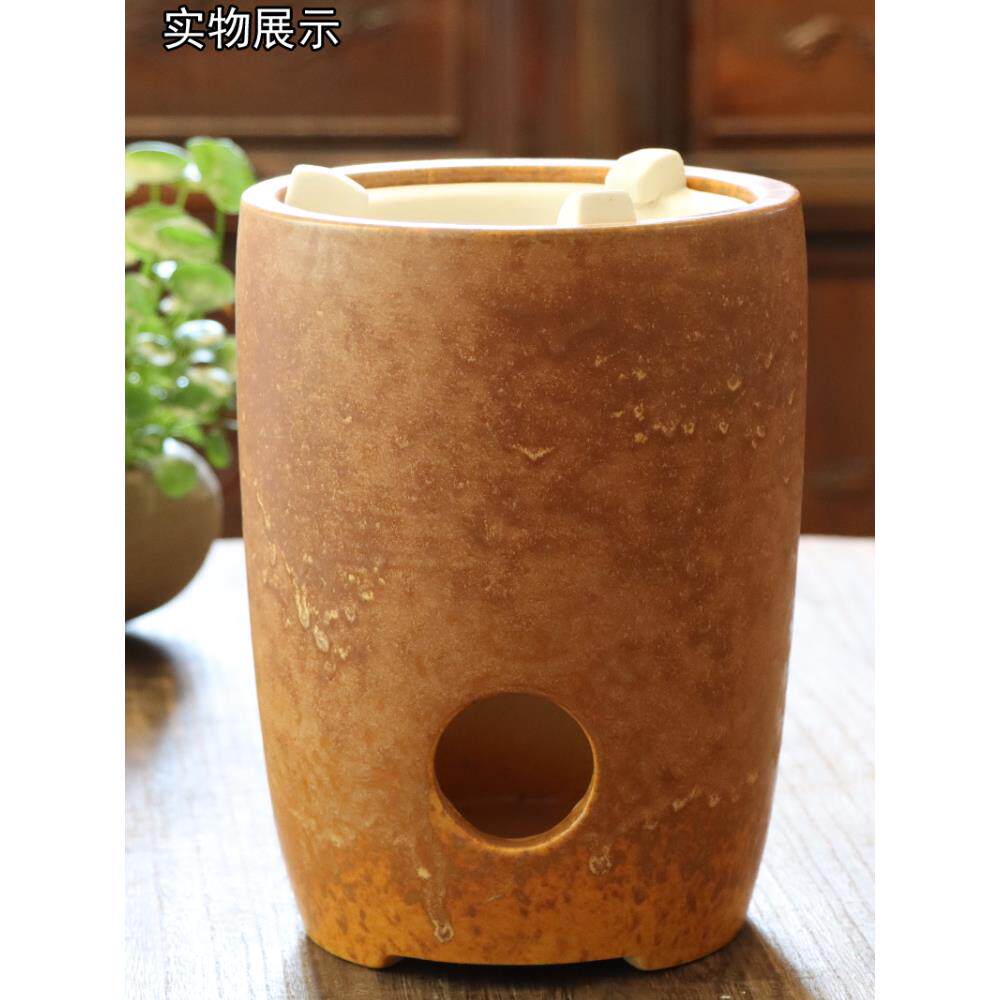 家用纯手工大号炭炉煮茶器潮汕高脚碳炉风炉仔明火酒精炉户外覆古