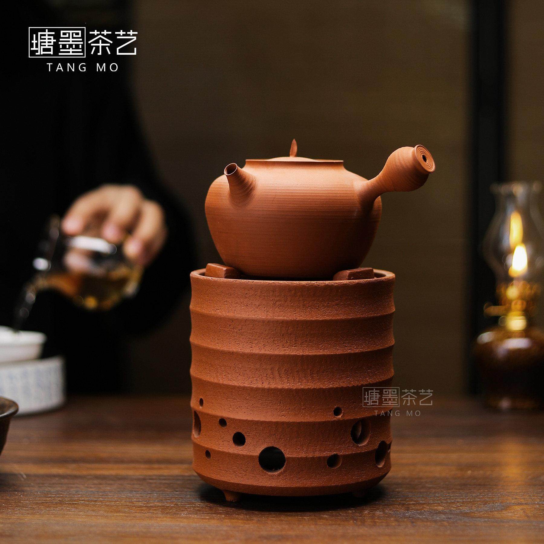 潮汕红泥炭炉传统明火碳炉砂铫煮茶壶老式复古风炉电炭两用烧水壶,餐饮具,煮茶炉,淘宝优惠券,粉丝福利购,淘宝优惠卷