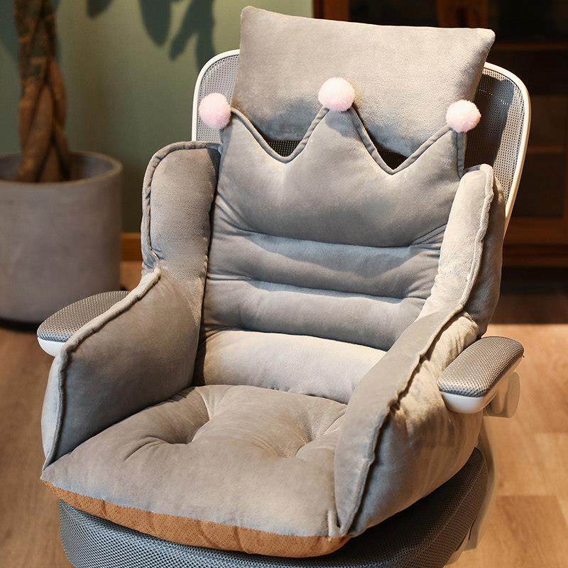 加高坐垫办公室久坐靠垫一体椅子座椅垫护腰靠背电脑椅屁股垫冬季,居家布艺,椅垫,淘宝优惠券,粉丝福利购,淘宝优惠卷