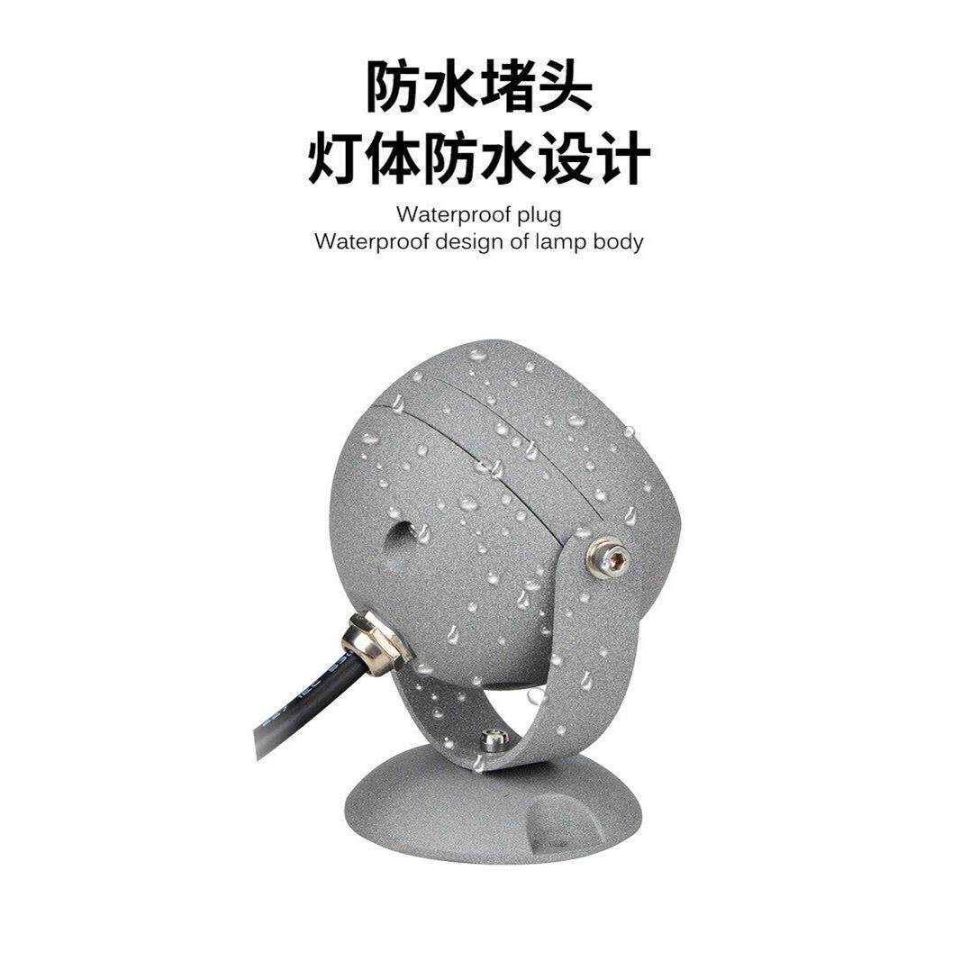 led户外防水投光灯招牌cob7W公园广场小区景观别墅庭院草坪投射灯