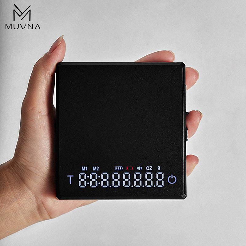 MUVNA慕威纳 普赛克mini手冲咖啡智能精准计时称意式咖啡电子秤