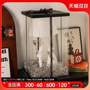 饰品台灯摆件订婚 新婚结婚礼物送闺蜜新人创意实用长明灯床头装