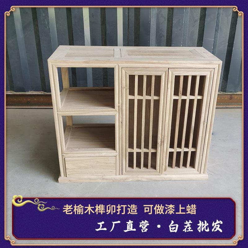 新中式实木功夫烧水茶几立式家用泡茶台带烧水壶一体办公室嵌入式