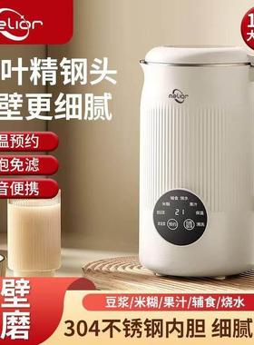 Melior破壁机1.5L大容量48叶精钢头多功能破壁豆浆机免过滤DR