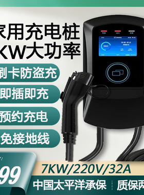 适用吉利几何充电桩专用A proCE萤火虫G6M6新能源车充电器枪7KW