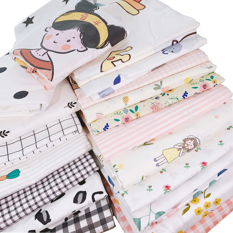 ins简约卡通100%全棉床单单件儿童1.5m双人纯棉斜纹被单1.8米床品