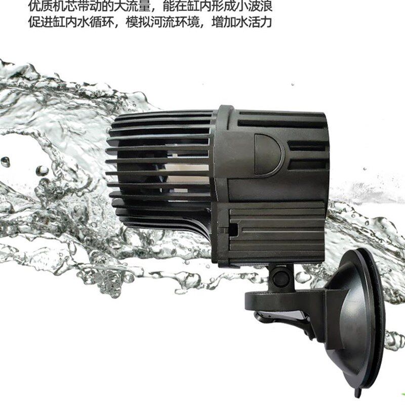 鱼缸造浪泵超静音冲浪泵吸盘大功率抽粪吹粪机双头海水造流打浪器