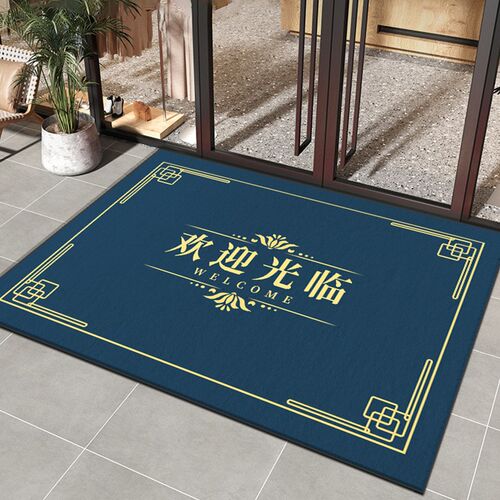 进门迎宾地毯欢迎光临门垫防滑吸B水商铺酒店大门口地垫灰色脚垫