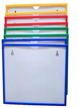 A4磁性标签仓库标识牌库房磁铁标牌强磁分类标牌胶套K卡士10个装