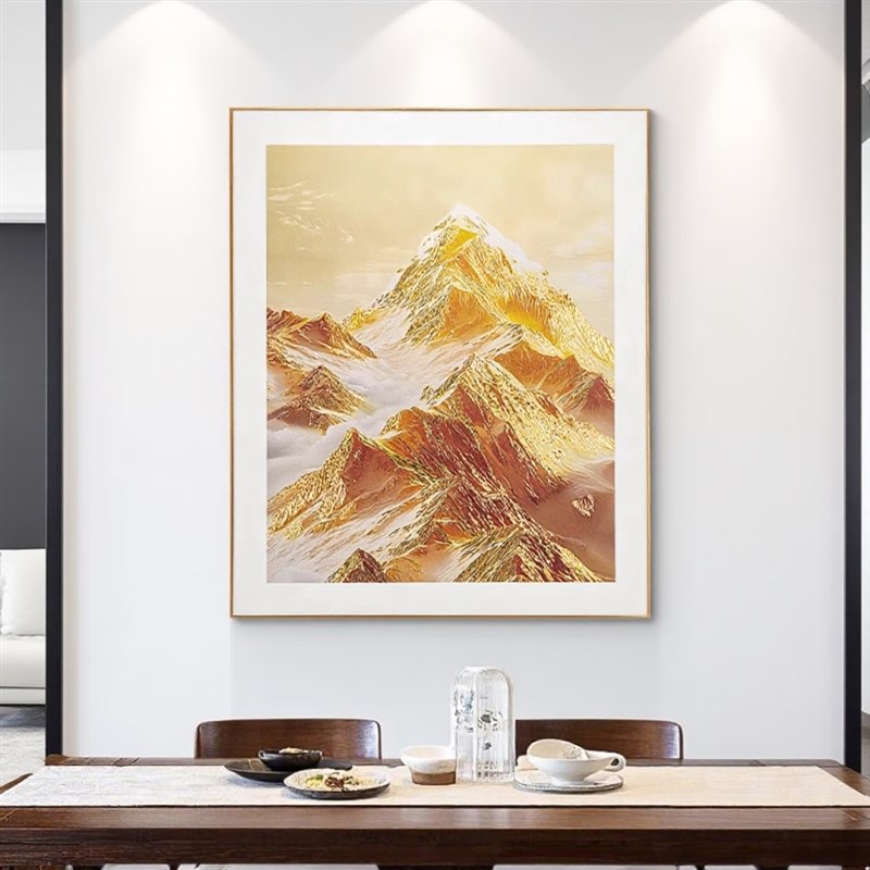 手工錾刻铜d雕画光影睡莲客厅玄关竖版挂画餐厅卧室沙发装饰画高