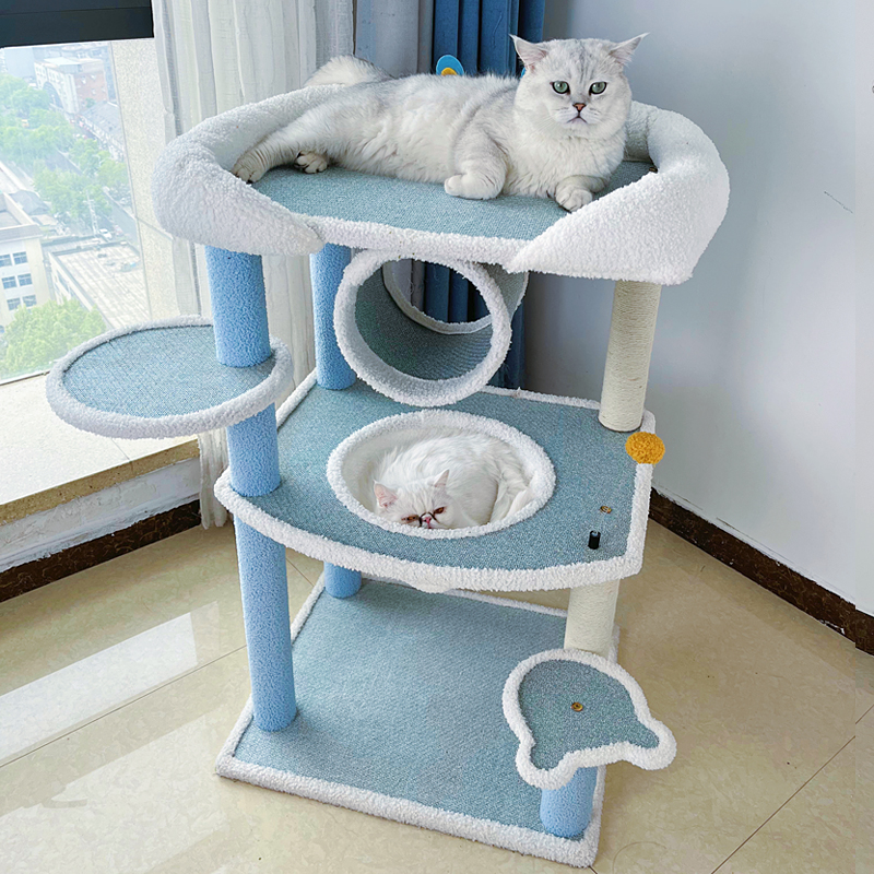 大型麻绳爬架猫抓柱猫爬架小户型猫窝麻藤猫架猫树一体猫咪猫抓板