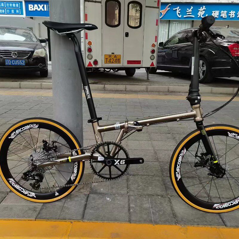 司百客刀圈20寸406/451高框碟煞V刹轮组铝合金轮组支持11速折叠车