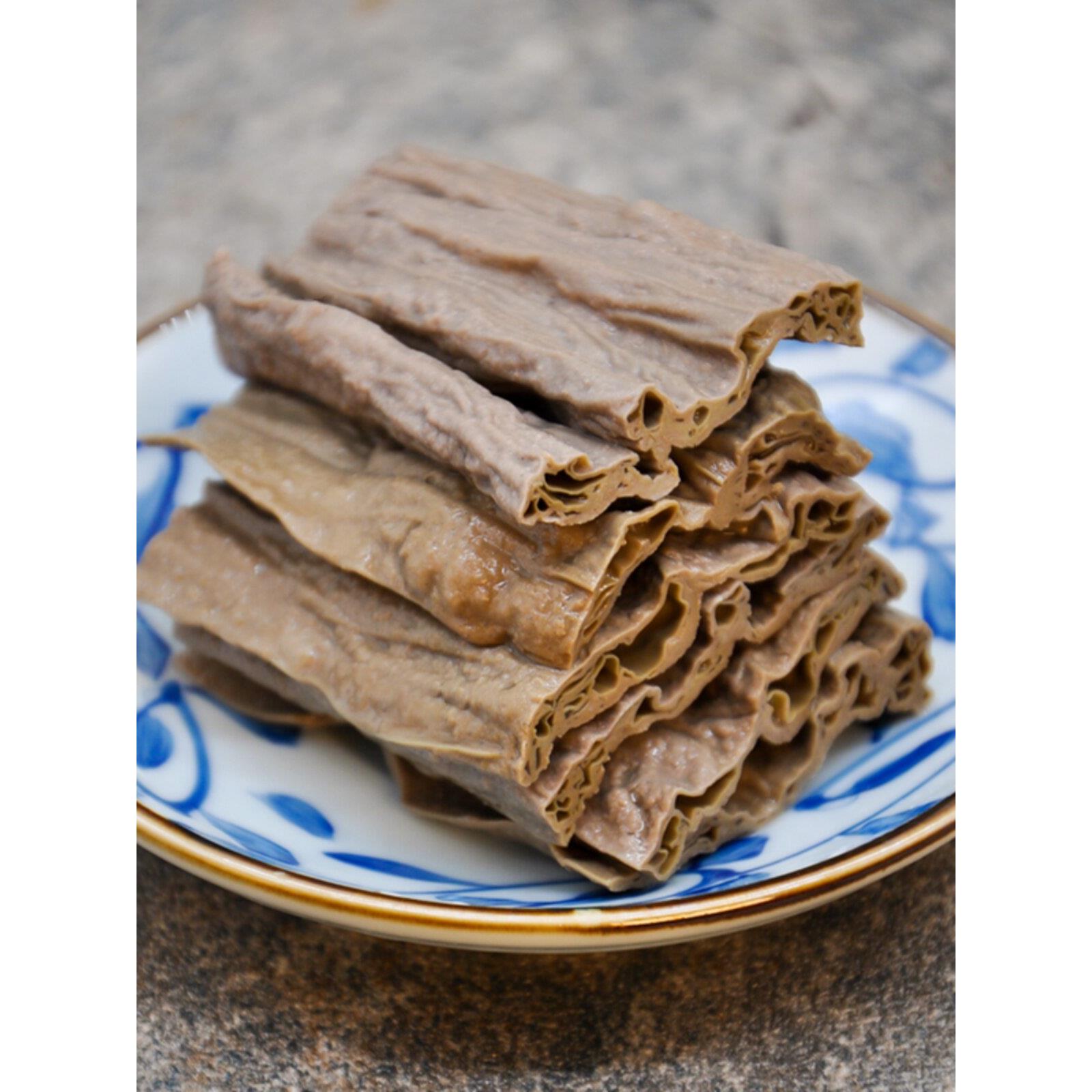 500g福建特产鑫珍牌黑豆腐皮干清流嵩溪豆腐皮腐竹手工本地黑豆皮