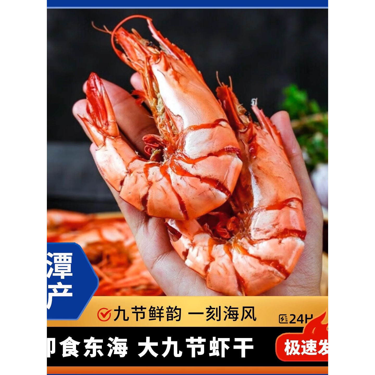 平潭大号九节虾干250克