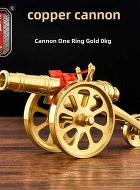 盛凡黄铜大炮模型办公室桌面摆件创意现代时尚橱窗手工艺礼品