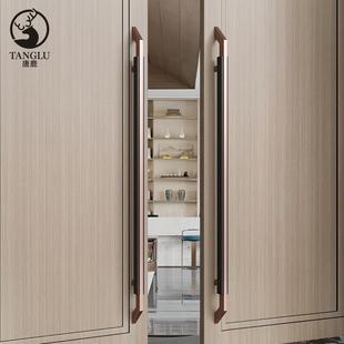 现代钢化玻璃门拉手不锈钢包厢宴会厅双开木门门把手酒店大门拉手