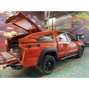 福田大将军G7拓陆者E5皮卡车后箱盖斜盖改装货箱盖加装皮卡尾箱盖