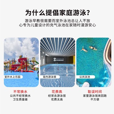 充气泳池婴儿宝宝儿童室内游泳池家用大型可折叠户外戏水池海洋