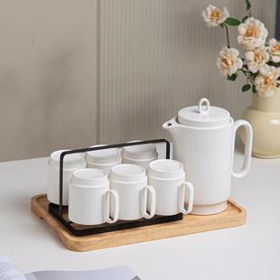 杯具茶具乔迁新居杯子客厅茶几家用水杯茶壶杯子 家庭水壶茶杯套装