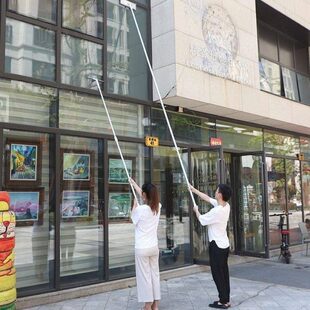 高空擦玻璃神器擦墙拖把加长伸缩杆工具家用查擦窗户家政专用托把