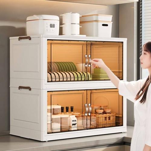德国品质厨房小碗柜家用多层落地收纳柜餐具碗筷碗盘碗碟置物架放