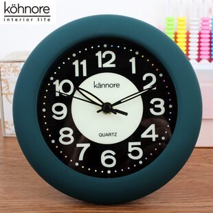 超强夜光字体创意小挂钟座钟客厅浴室防水老人学生用静音摆件台式