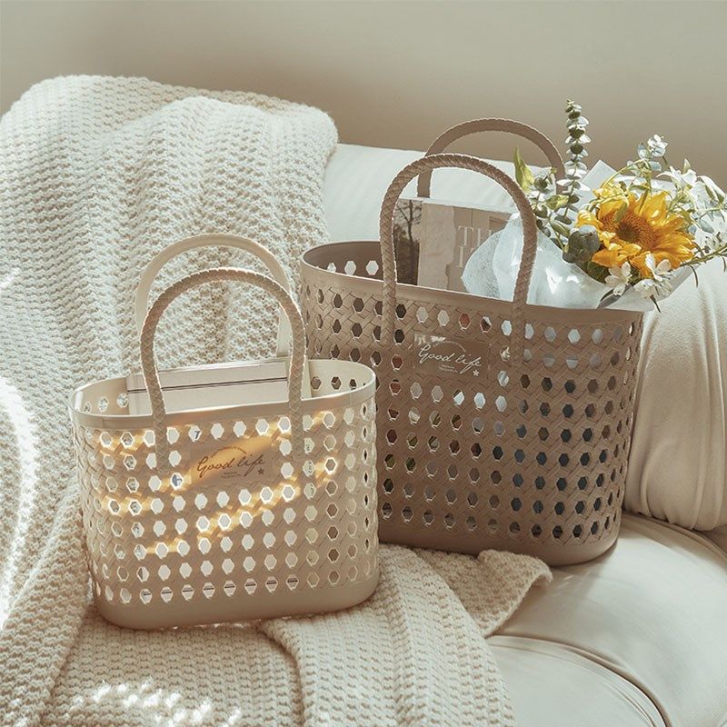 藤编收纳筐编织篮蔬菜手提篮宿舍洗澡提篮浴筐果零食化妆品收纳篮,收纳整理,其他收纳篮,淘宝优惠券,粉丝福利购,淘宝优惠卷