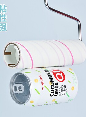 梦佳居22CM斜撕地板瓷砖粘毛纸替换芯可撕式粘尘纸粘毛器滚筒沾毛