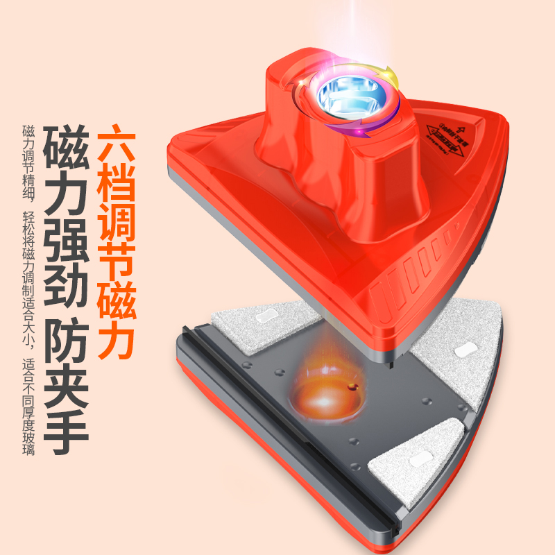 擦玻璃神器双面擦家用一二三层保洁高层加厚窗清洗工具双面擦