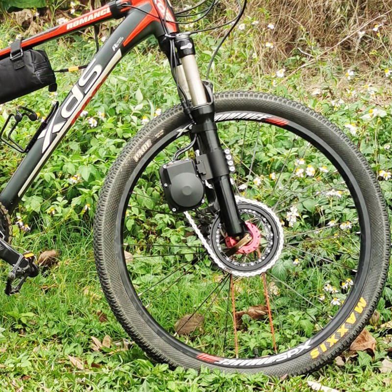 闪橙动力Z9自行车改装电动套件山地车电动助力器48V电池前驱电机