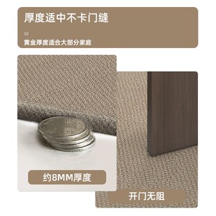 简约现代入户门地垫原木风进门门口地毯免洗耐脏耐磨可裁剪脚垫子