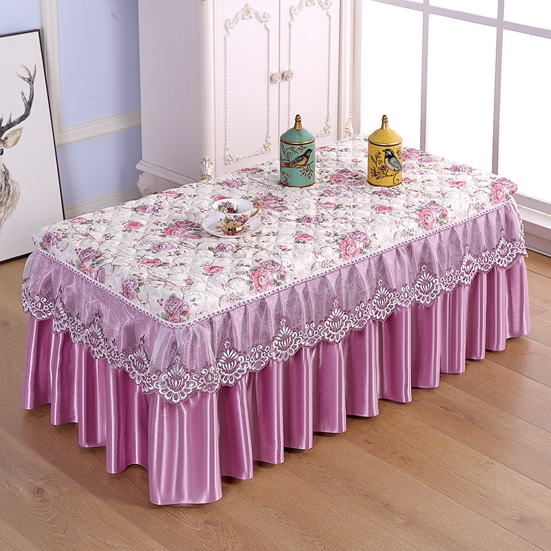 蕾丝布艺茶几罩长方形布艺纯色客厅防尘茶几桌布田园茶几套可定制,居家布艺,桌布,淘宝优惠券,粉丝福利购,淘宝优惠卷