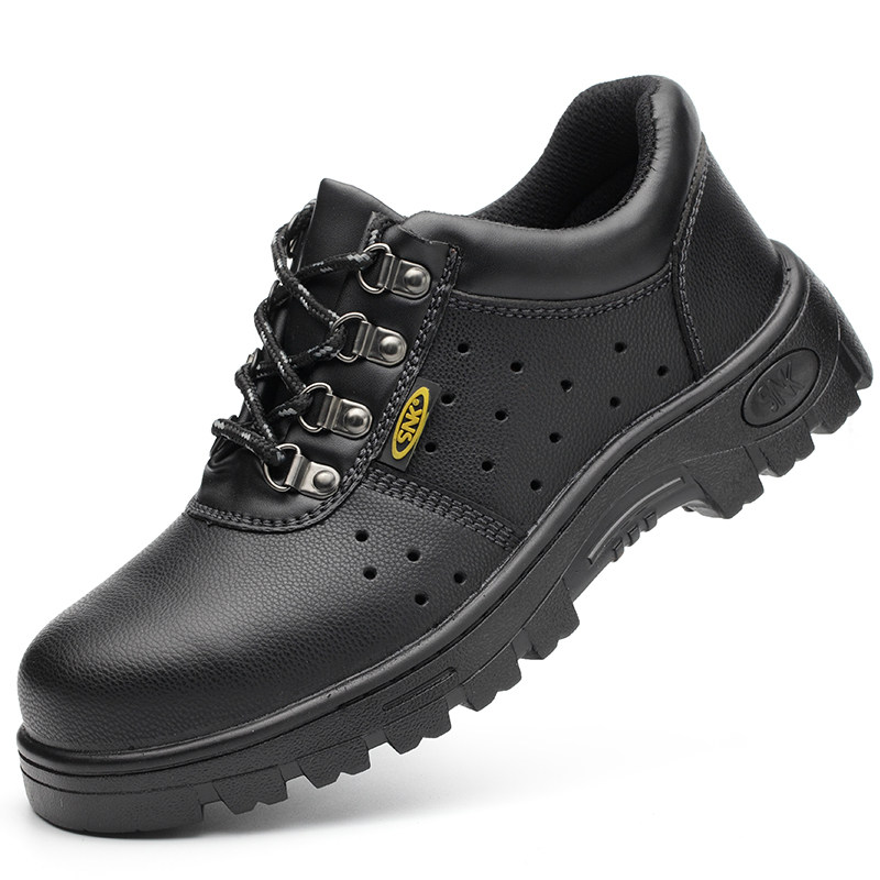 劳保鞋男防砸防刺穿钢包头防水黑色钢厂电焊工夏季轻便透气女工作