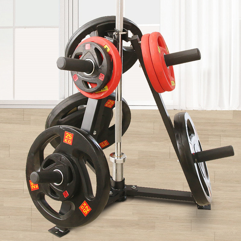 杠铃片收纳架g器材架子哑铃片放置挂架家用杠铃杆奥杆存放存储托