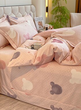 定制纯棉加厚磨毛被套单件160x210x215150单人宿舍被罩2024新款