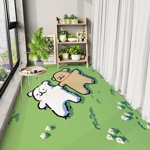 卡通pvc阳台防滑防油可擦v防水门垫玄关厨房地垫入户脚垫皮革地毯