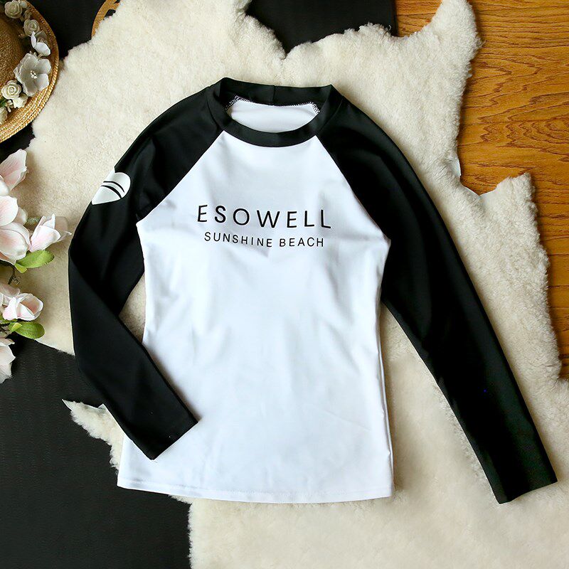 潜水服女分体泳衣长袖长裤专业泳装海边沙滩防晒保守遮肉微胖女孩