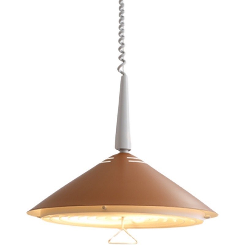 现代简约可升降餐厅吧台吊灯轻奢复古氛围圆桌书房可调节饭厅灯具