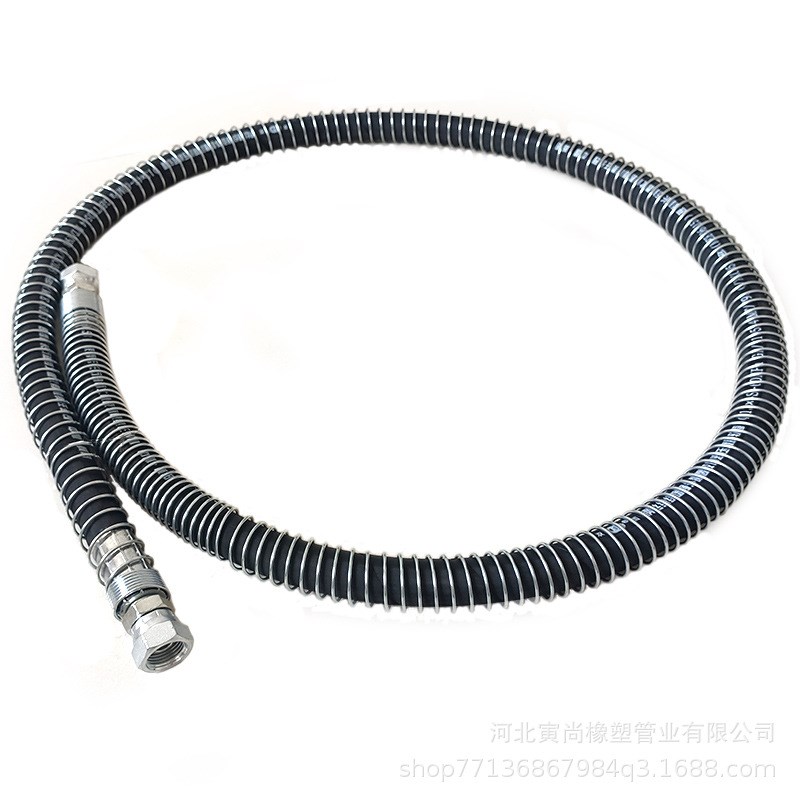 破碎锤油管软管挖机钩机管路配件炮管炮头液压油管4层钢丝胶管