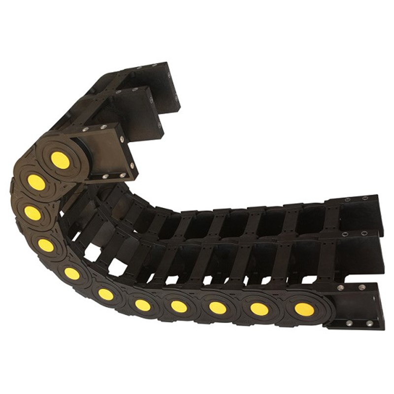 现货H35/45/80双排多排拼装拖链联排加宽拖链工程塑料拖链