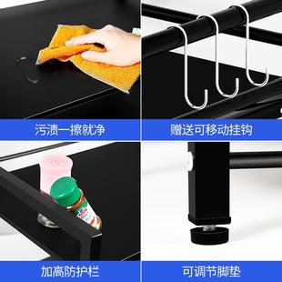 家用省空间储物放锅烤箱收纳架子 厨房置物架微波炉架子多层落地式