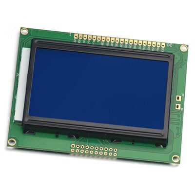 现货工业级12864点阵屏 KS0108 93*70大玻璃 黄屏黑字12864A