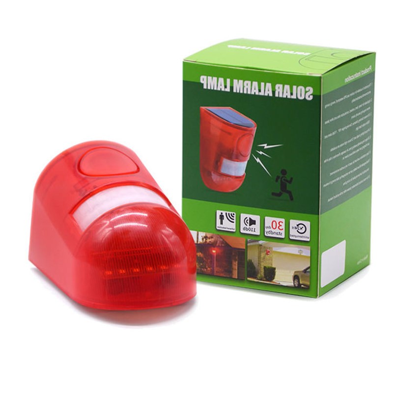 太阳能户外人体感应报警器养殖场防贼防小偷超长续航待机防盗器