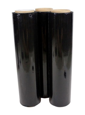 25公斤围膜拉伸膜 50cm PE 缠绕膜 黑色 打包膜东莞缠绕围膜厂家