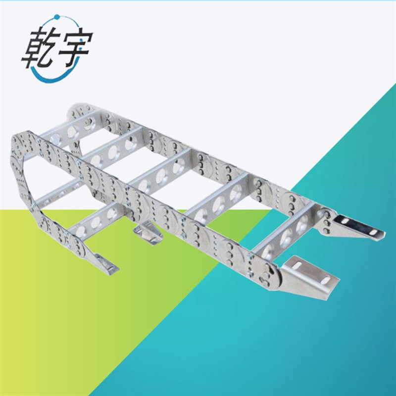 钢制拖链碳钢镀锌TL95III型框架形不锈钢金属坦克链履带 钢铝拖链