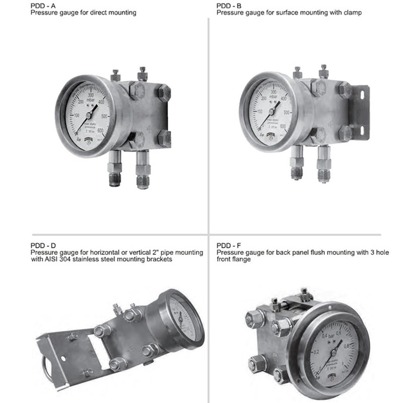 倍润加拿大WINTERS供应PDD系列全不锈钢双膜片差压表