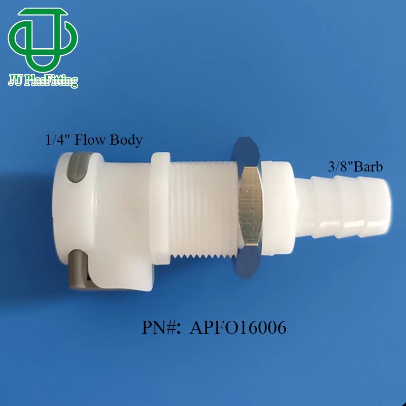 集优工厂制造AP系列外牙穿板直通母座品质POM塑料快速接头