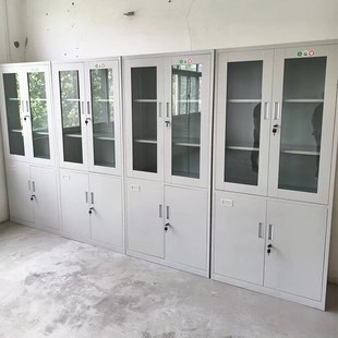 钢制文件柜卷柜办公室铁皮档案柜宿舍储物柜财务保密柜大器械柜