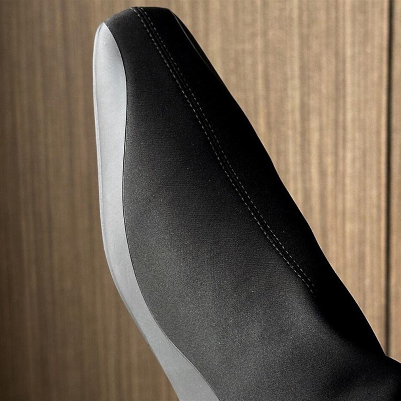 极简row风百搭美腿靴弹力瘦瘦靴女长筒袜靴方头平底不过膝长靴子