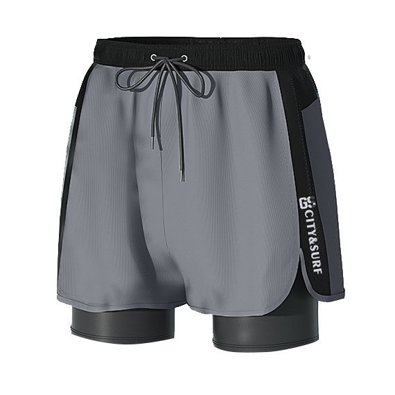 游泳裤男士平角防尴尬沙滩潮泳衣大码泳裤泡温泉时尚泳帽套装